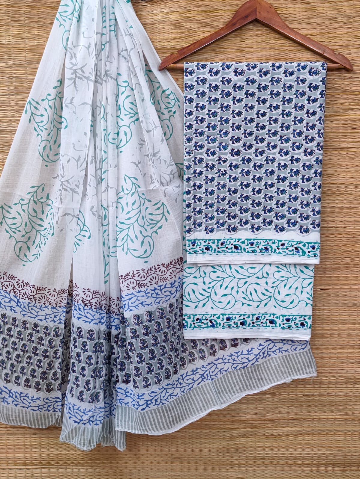 Cotton Salwar Suit set with cotton dupatta