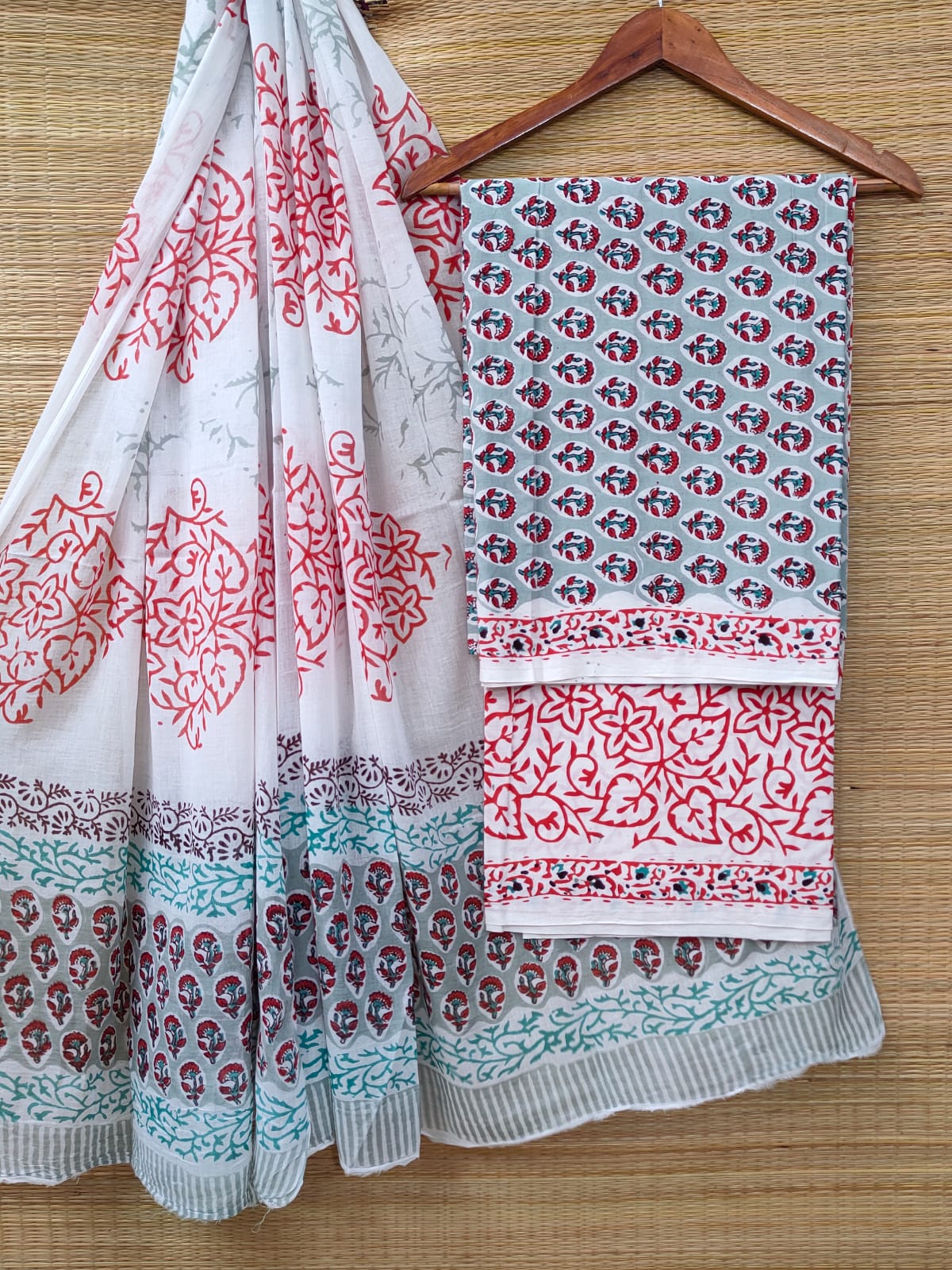 Cotton Salwar Suit set with cotton dupatta