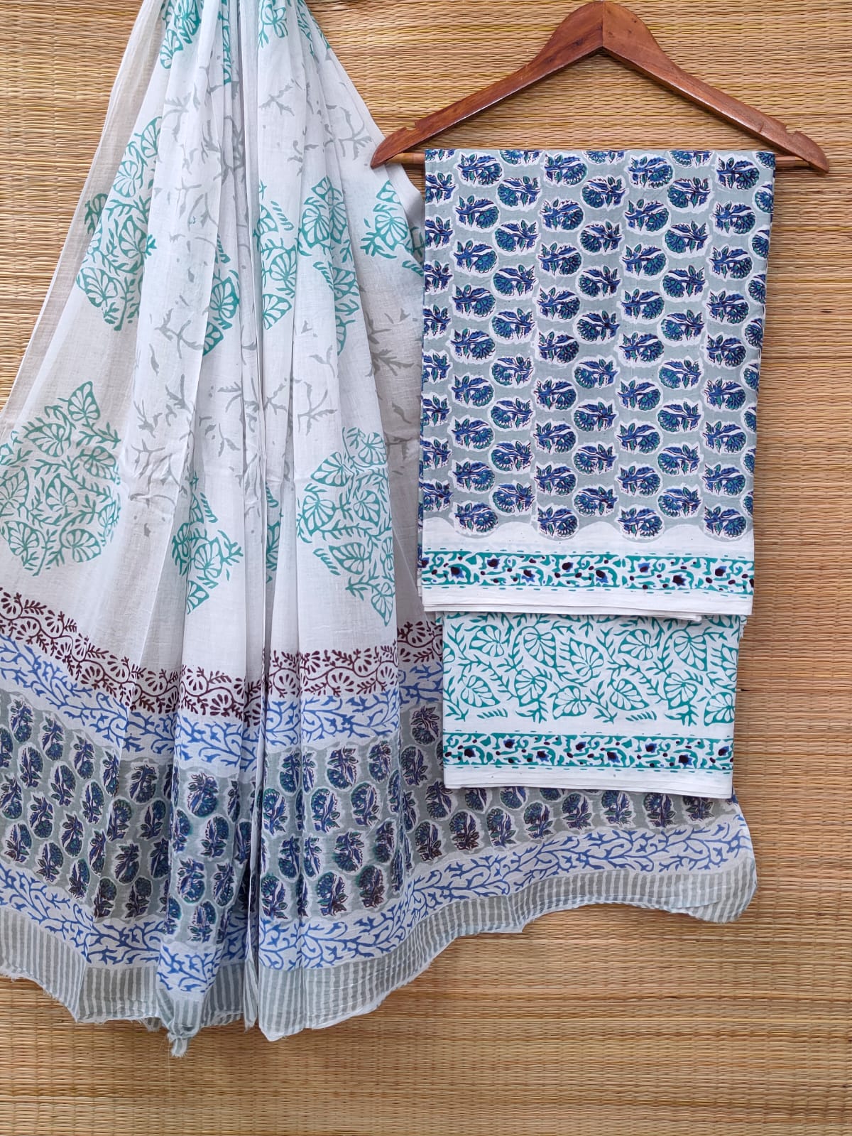 Cotton Salwar Suit set with cotton dupatta