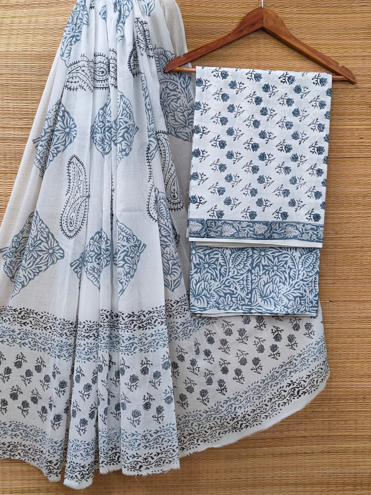 Cotton Salwar Suit set with cotton dupatta