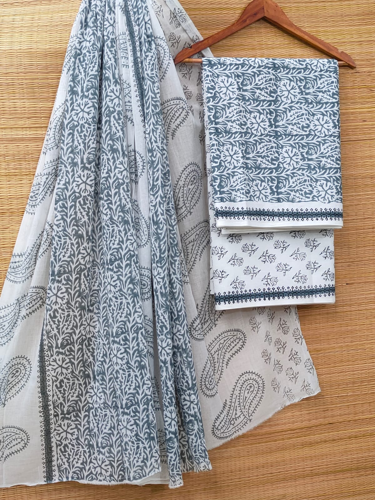 Cotton Salwar Suit set with cotton dupatta