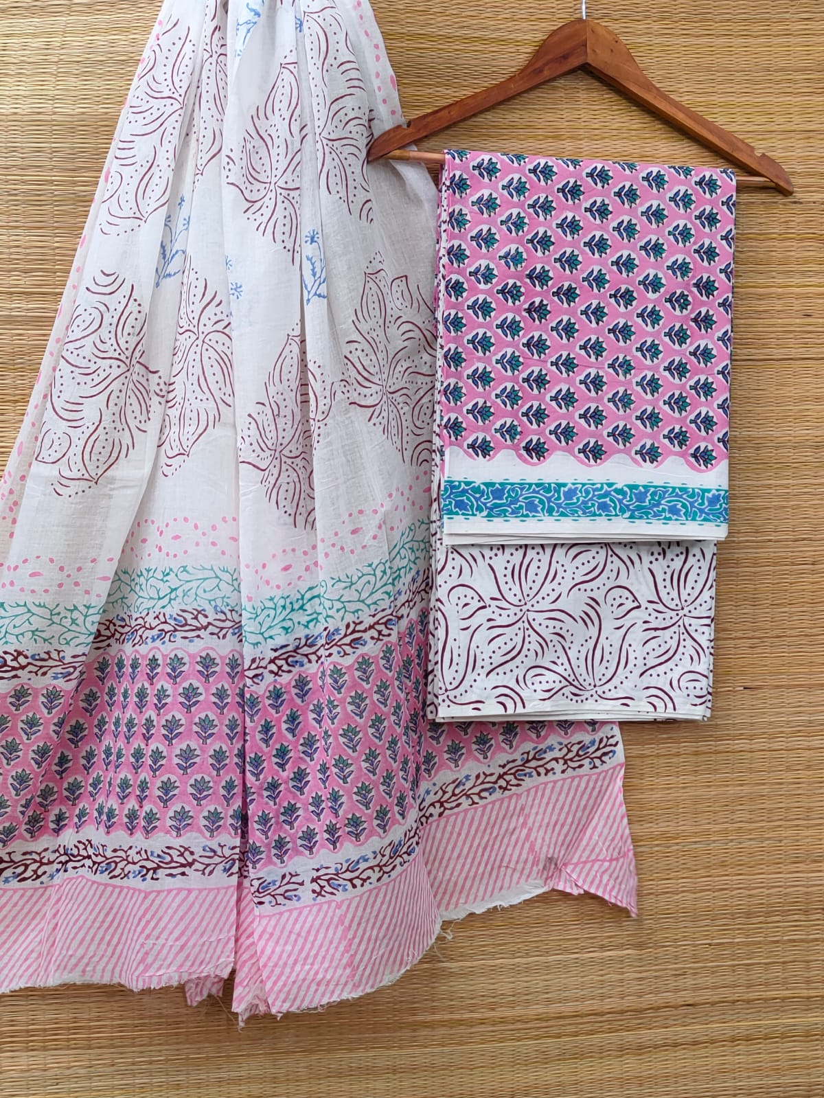 Cotton Salwar Suit set with cotton dupatta