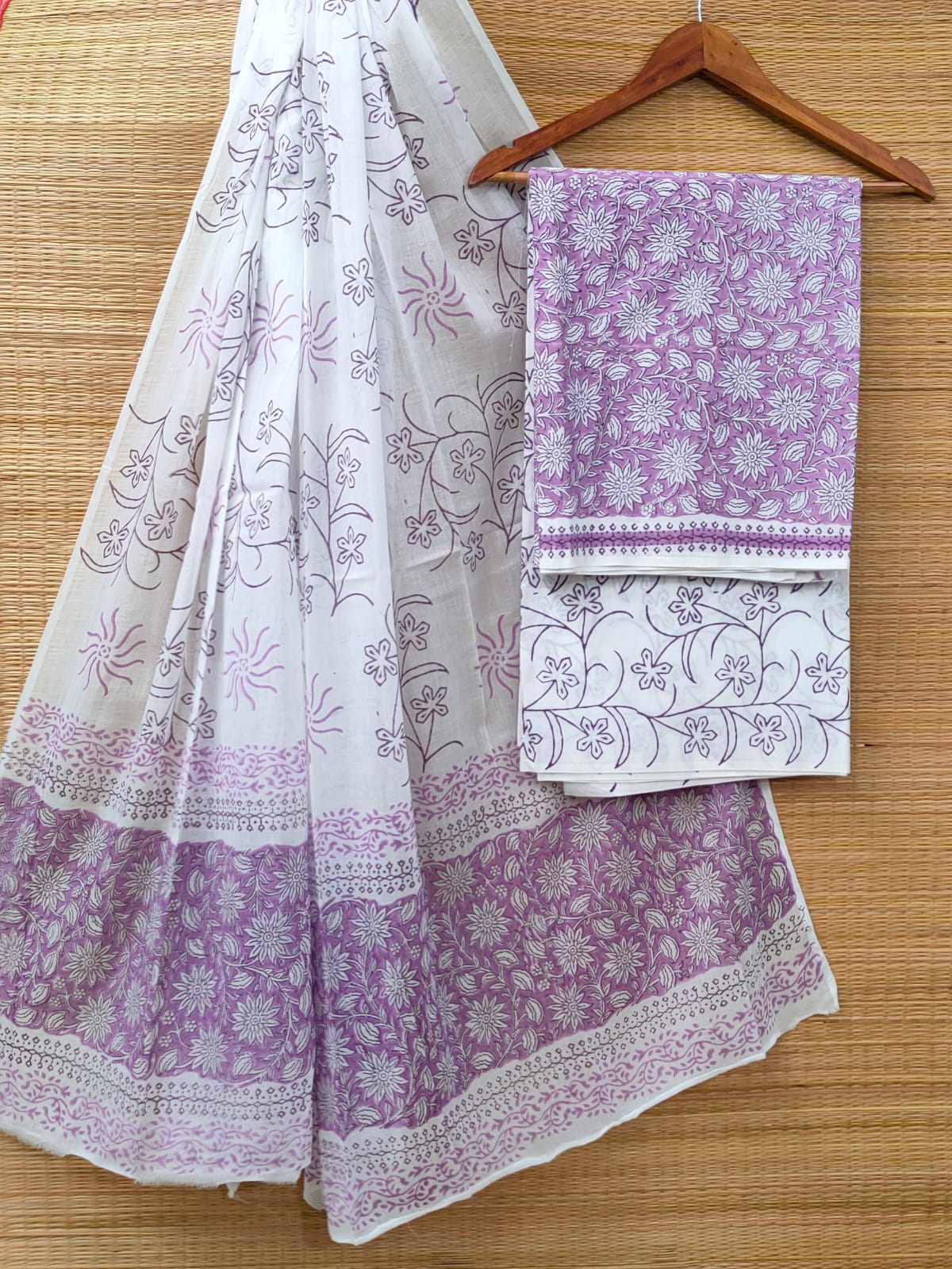 Cotton Salwar Suit set with cotton dupatta