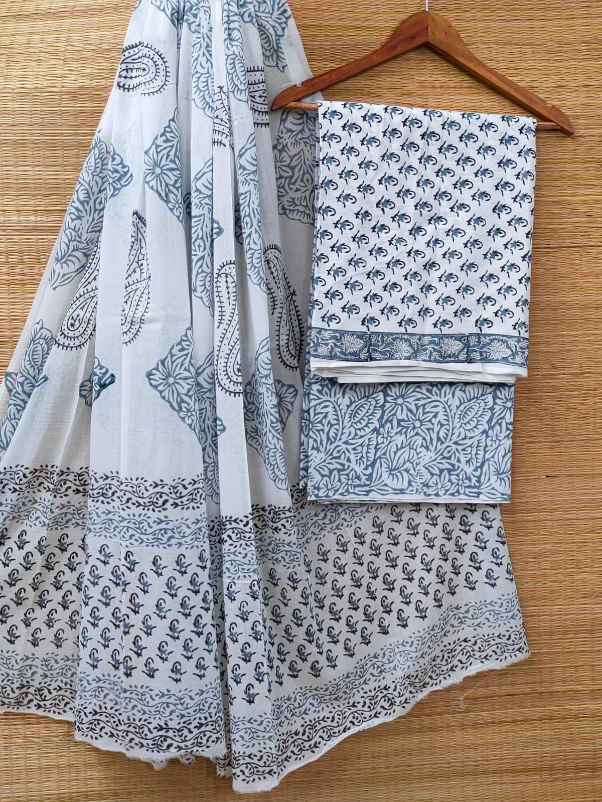 Cotton Salwar Suit set with cotton dupatta