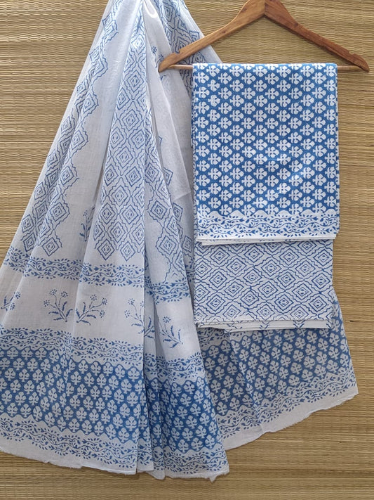 Cotton Salwar Suit set with cotton dupatta