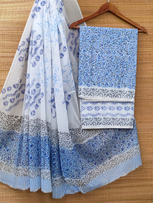 Cotton Salwar Suit set with cotton dupatta