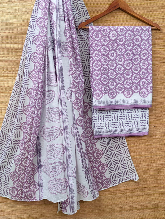 Cotton Salwar Suit set with cotton dupatta