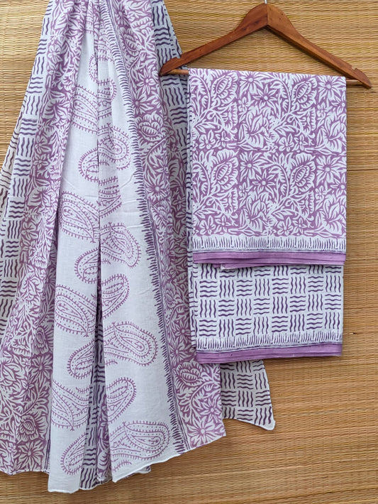Cotton Salwar Suit set with cotton dupatta