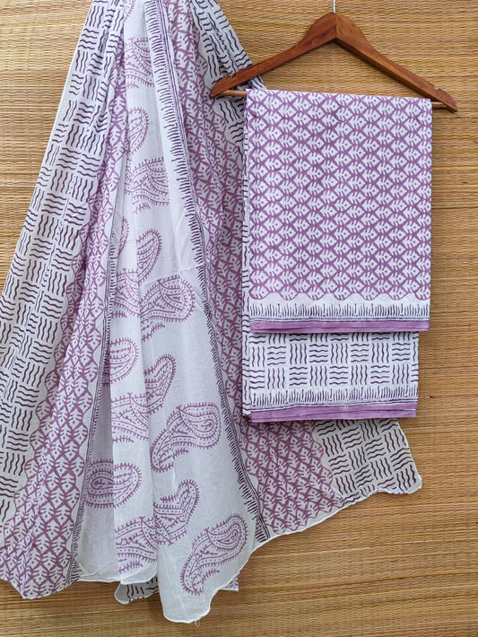 Cotton Salwar Suit set with cotton dupatta