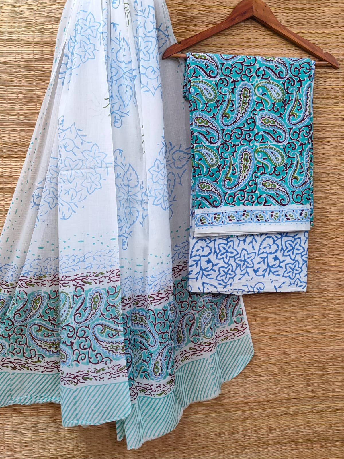 Cotton Salwar Suit set with cotton dupatta