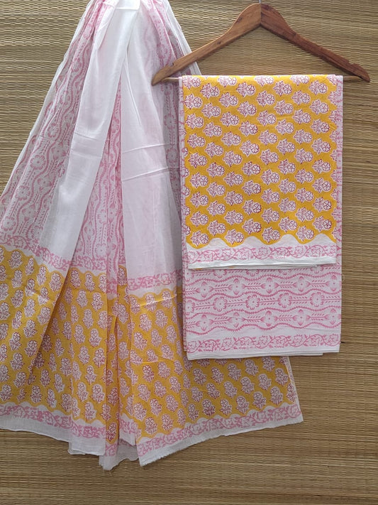 Cotton Salwar Suit set with cotton dupatta