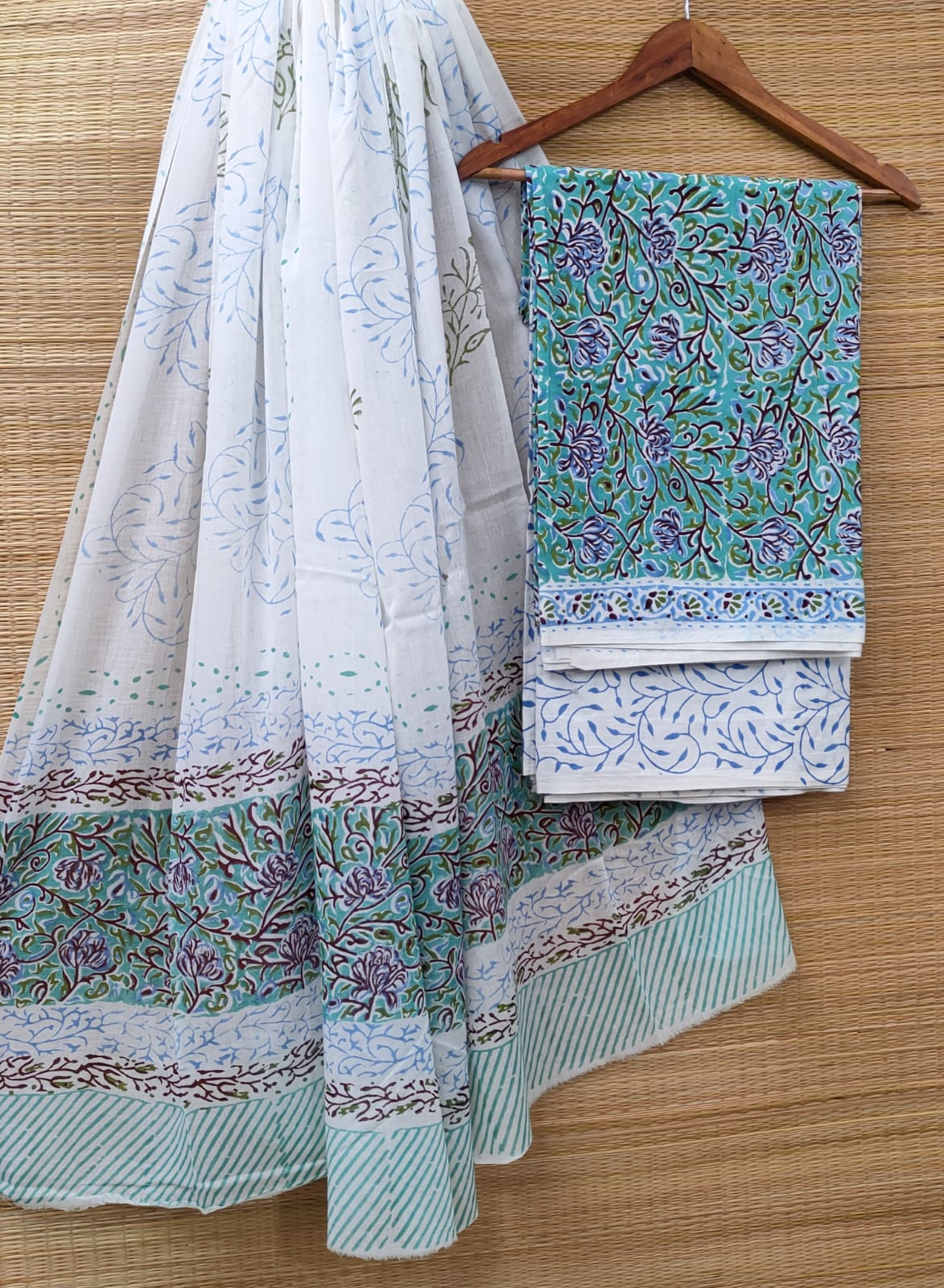 Cotton Salwar Suit set with cotton dupatta