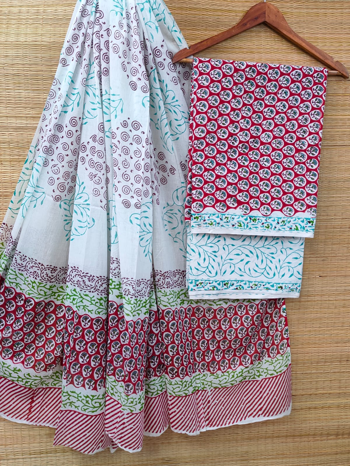 Cotton Salwar Suit set with cotton dupatta