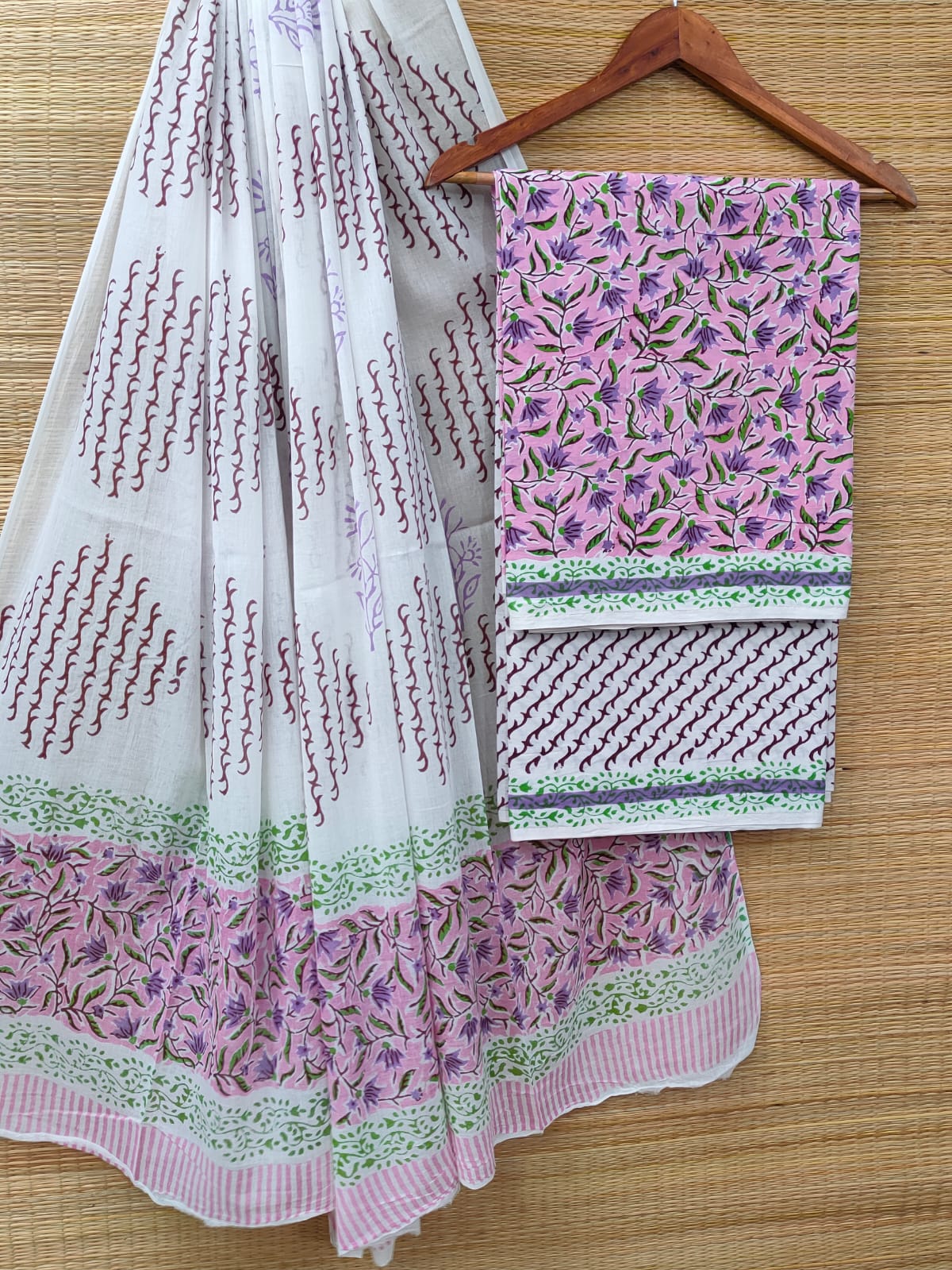 Cotton Salwar Suit set with cotton dupatta
