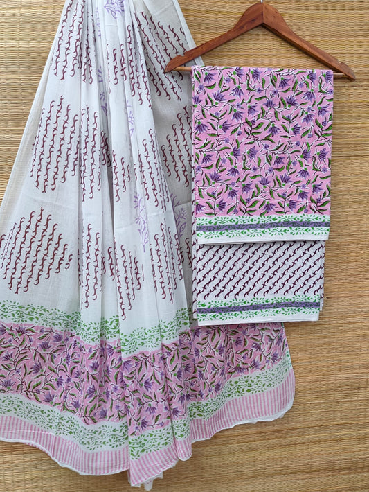 Cotton Salwar Suit set with cotton dupatta