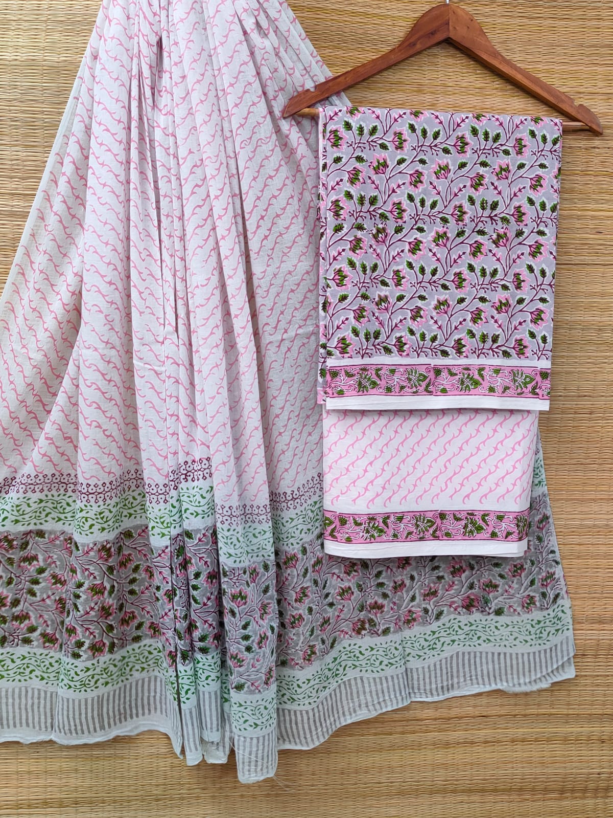 Cotton Salwar Suit set with cotton dupatta
