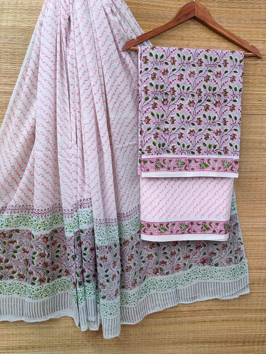 Cotton Salwar Suit set with cotton dupatta