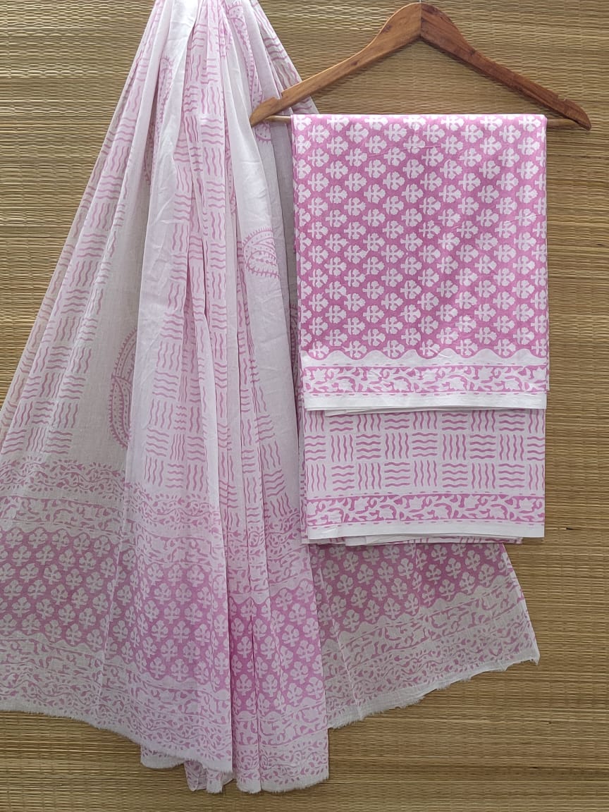 Cotton Salwar Suit set with cotton dupatta