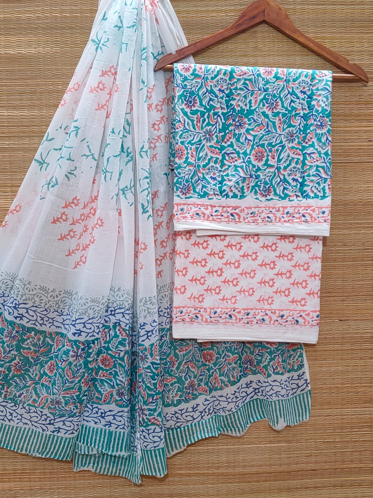 Cotton Salwar Suit set with cotton dupatta