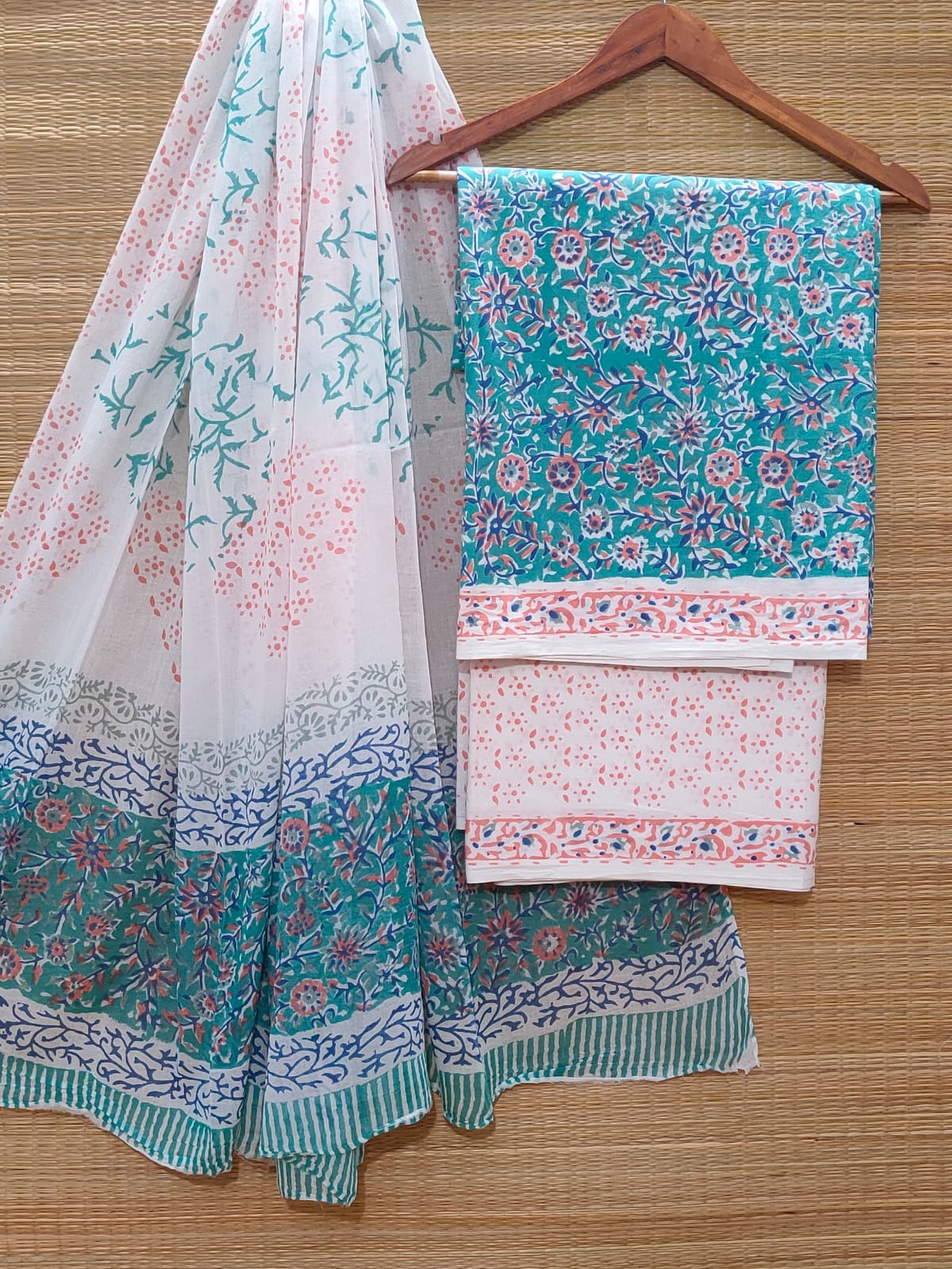Cotton Salwar Suit set with cotton dupatta