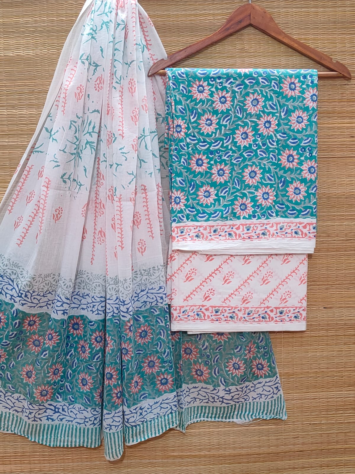 Cotton Salwar Suit set with cotton dupatta