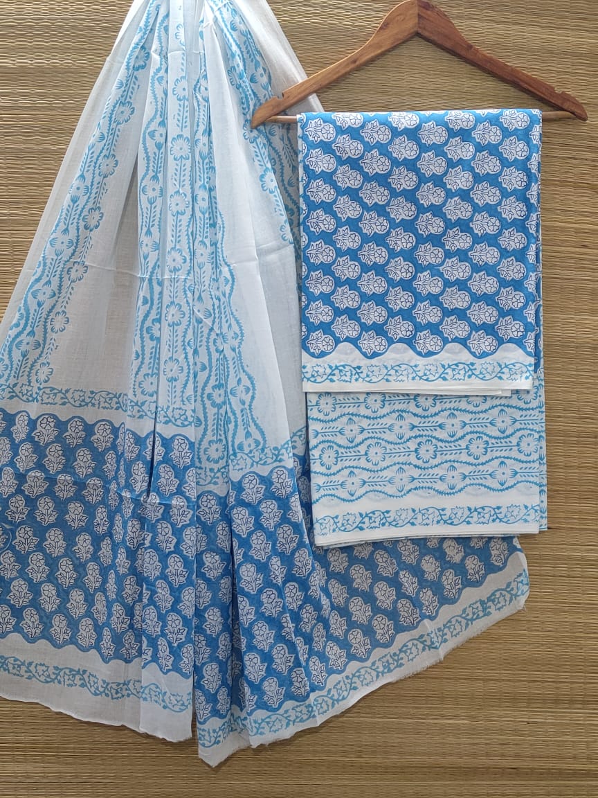 Cotton Salwar Suit set with cotton dupatta