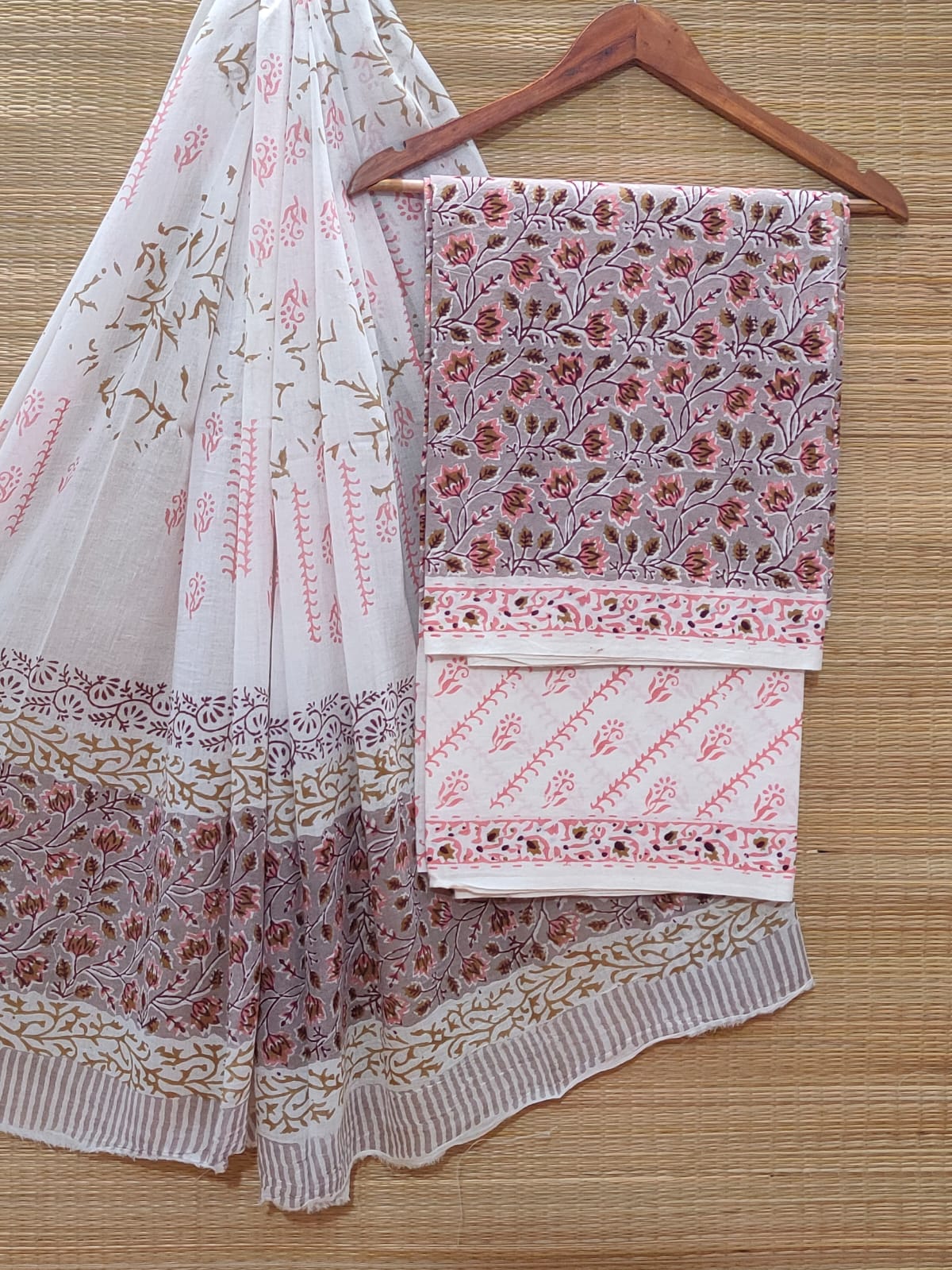 Cotton Salwar Suit set with cotton dupatta