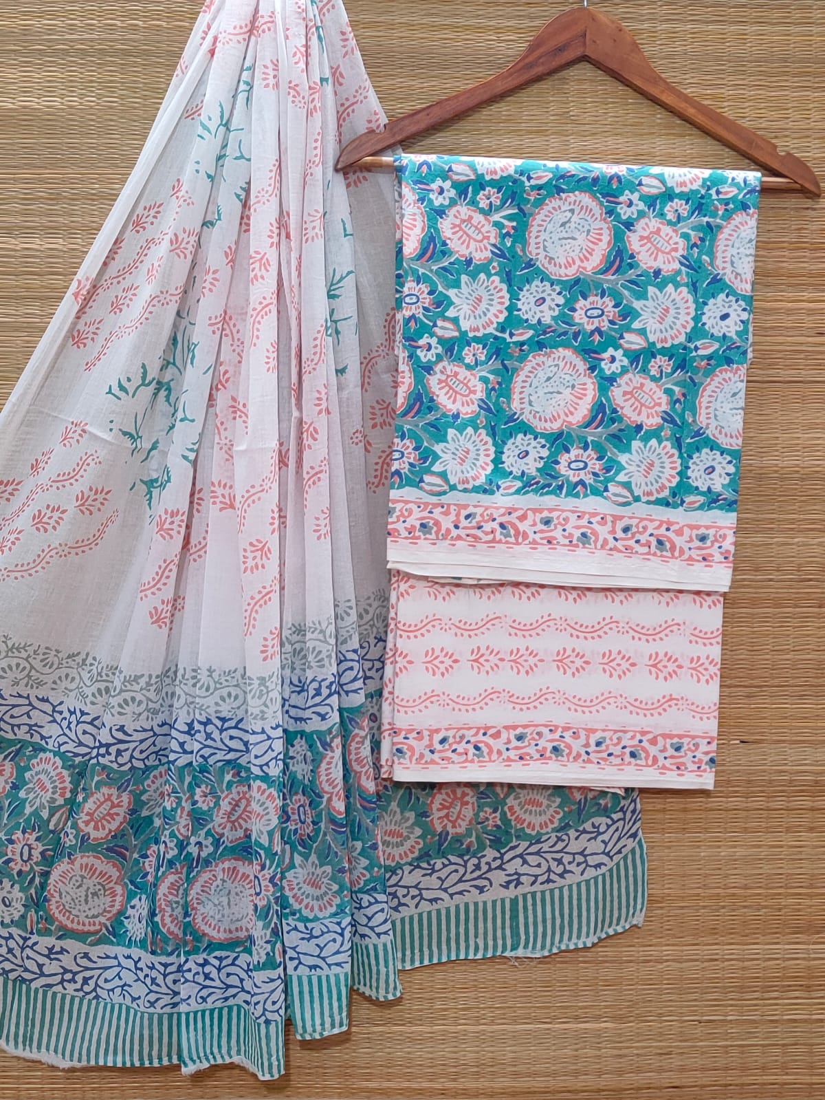 Cotton Salwar Suit set with cotton dupatta