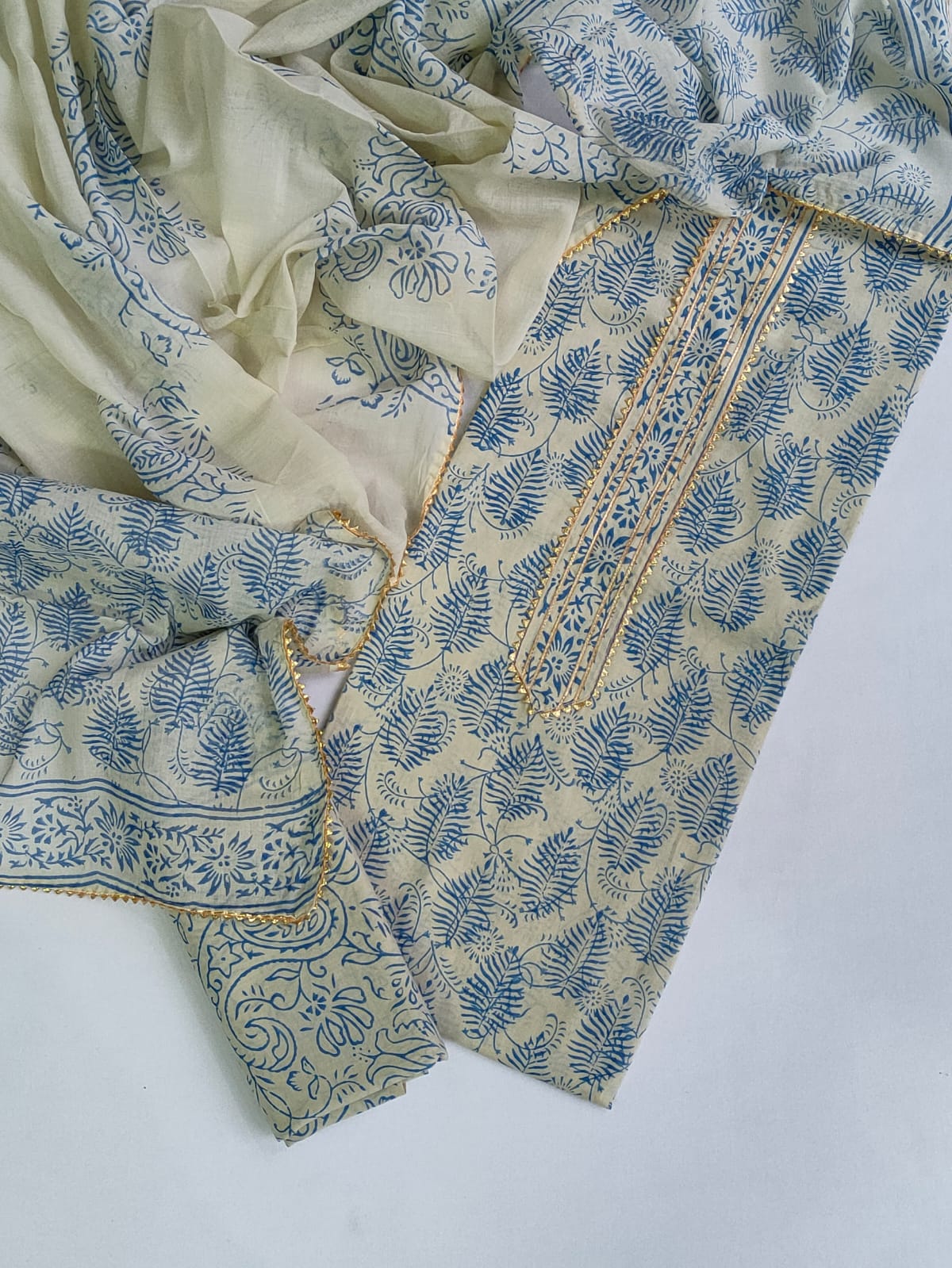 Gota patti work Cotton Salwar suit set