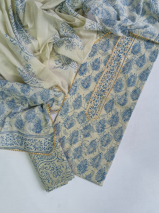 Gota patti work Cotton Salwar suit set