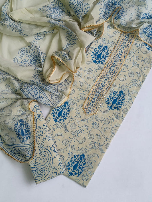 Gota patti work Cotton Salwar suit set