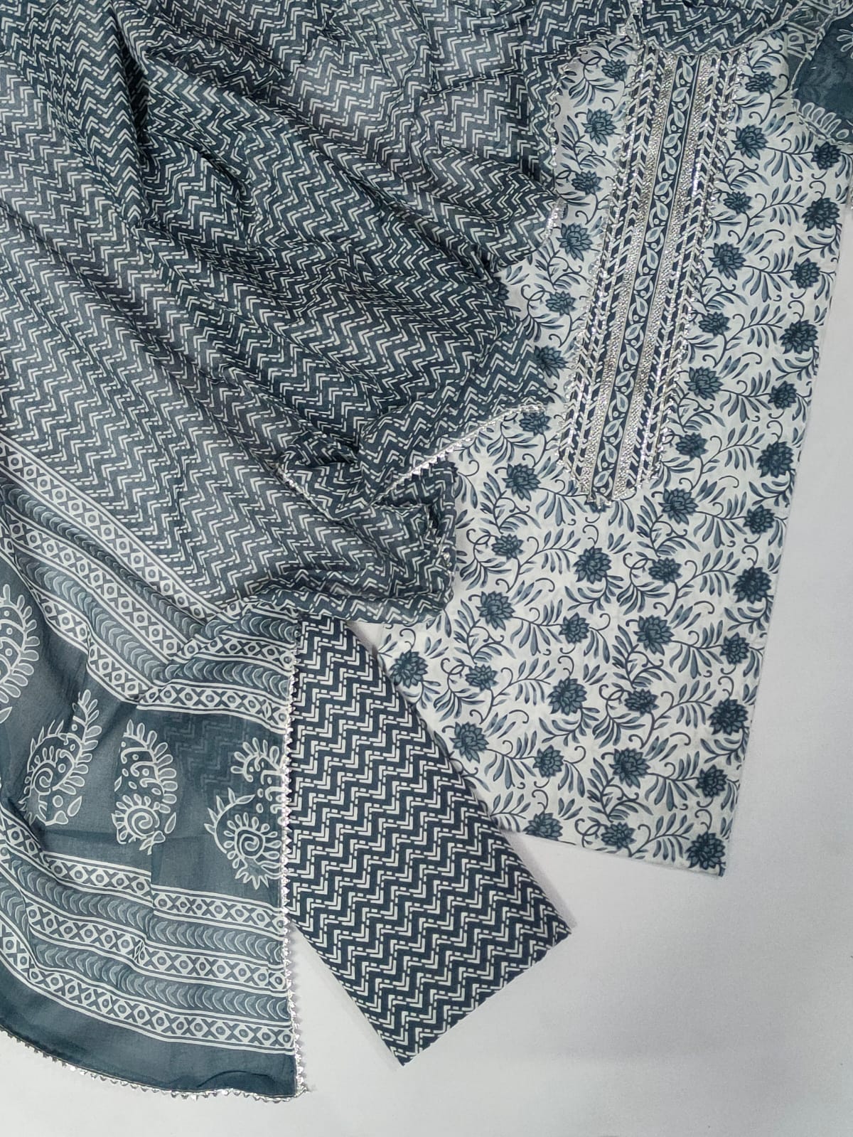 Gota patti work Cotton Salwar suit set