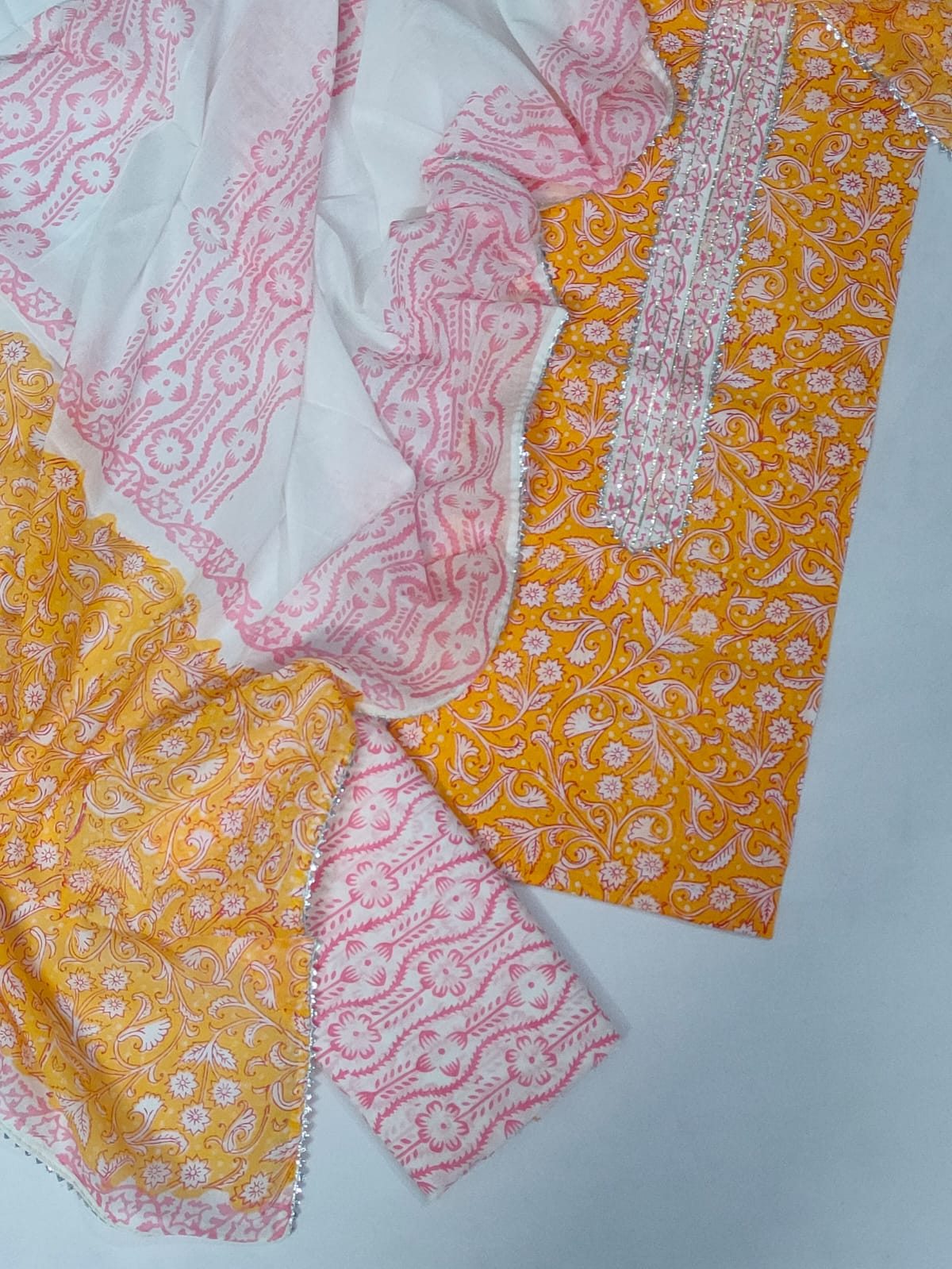 Gota patti work Cotton Salwar suit set