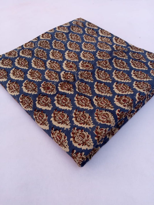 Pure Cotton Hand Block Printed Fabric Material - JBRS351