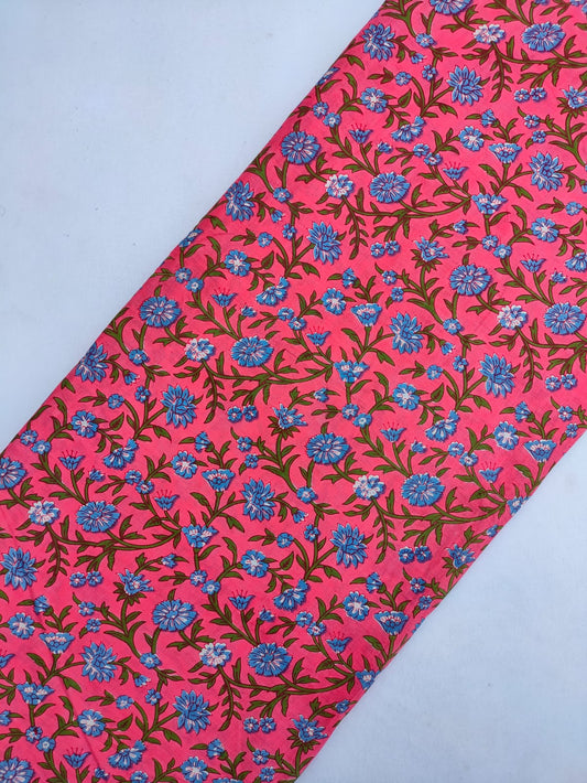 Sanganeri Print Pure Cotton Fabric - JBRJF375