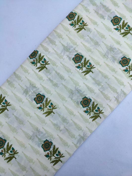 Sanganeri Print Pure Cotton Fabric - JBRJF426