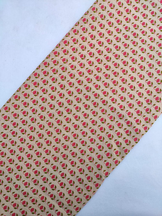 Sanganeri Print Pure Cotton Fabric - JBRJF433