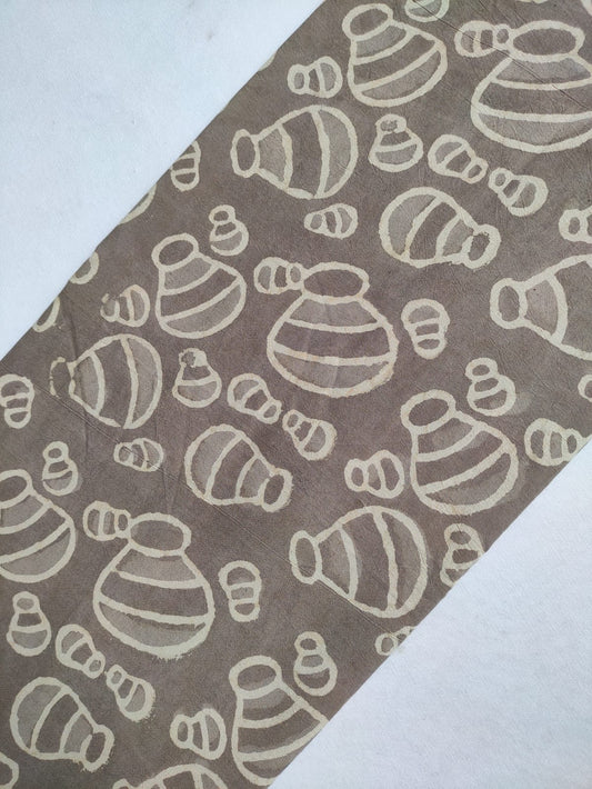 Pure Cotton Hand Block Printed Fabric - JBRKBT11