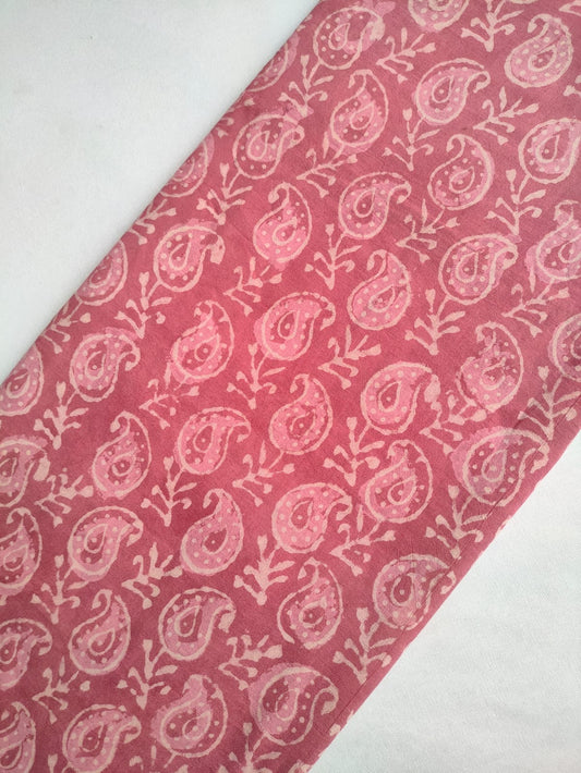 Pure Cotton Hand Block Printed Fabric - JBRKBT19