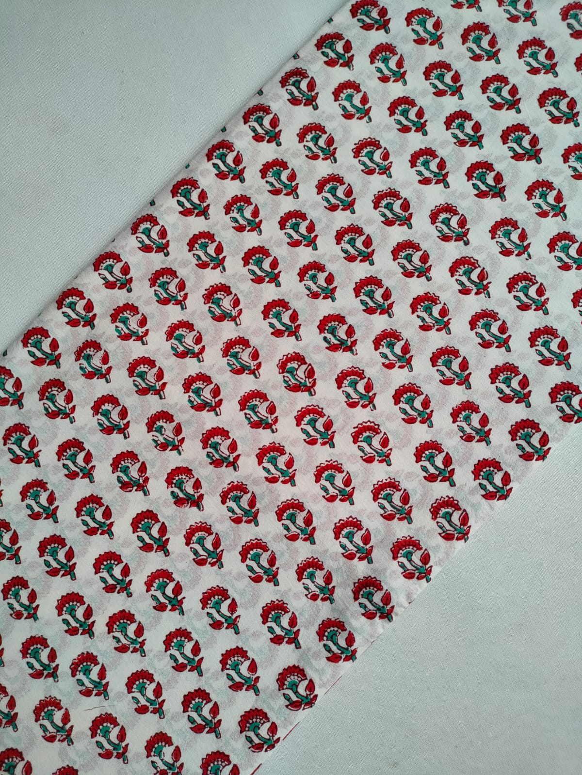 Pure Cotton Hand Block Printed Fabric - JBRKBT2