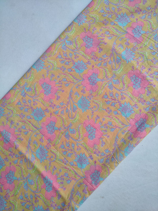 Pure Cotton Hand Block Printed Fabric - JBRKBT21