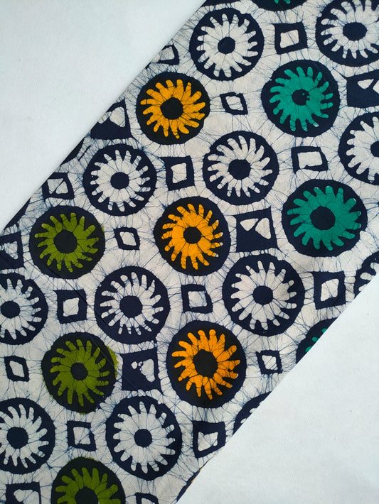 Pure Cotton Hand Block Printed Fabric - JBRKBT28