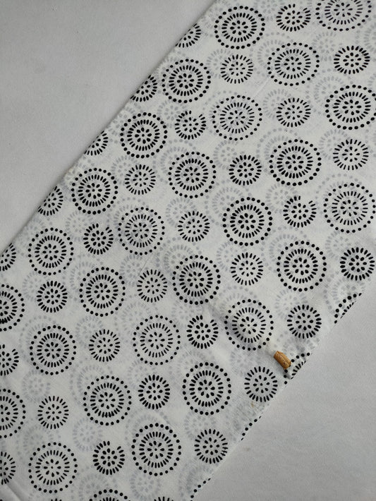 Pure Cotton Hand Block Printed Fabric - JBRKBT7