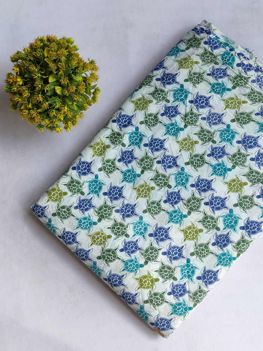 Sanganeri Print Pure Cotton Fabric JBRJF110 Jaipur Bazar