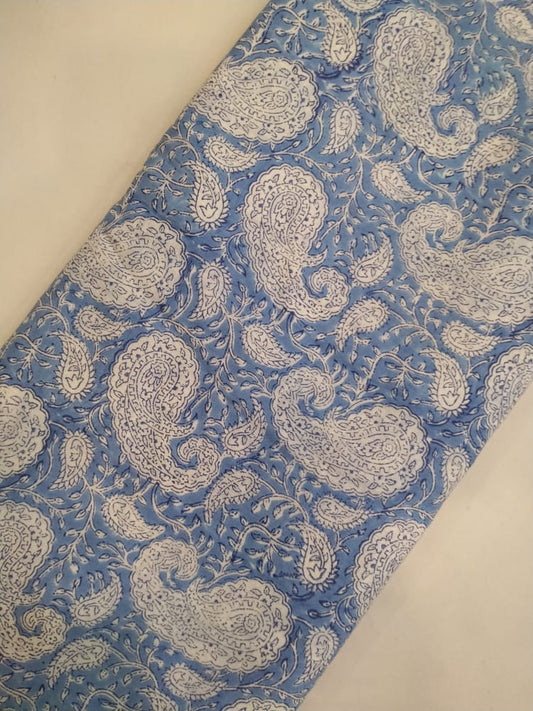 Hand Block Printed Pure Cotton Fabric - JBRH73