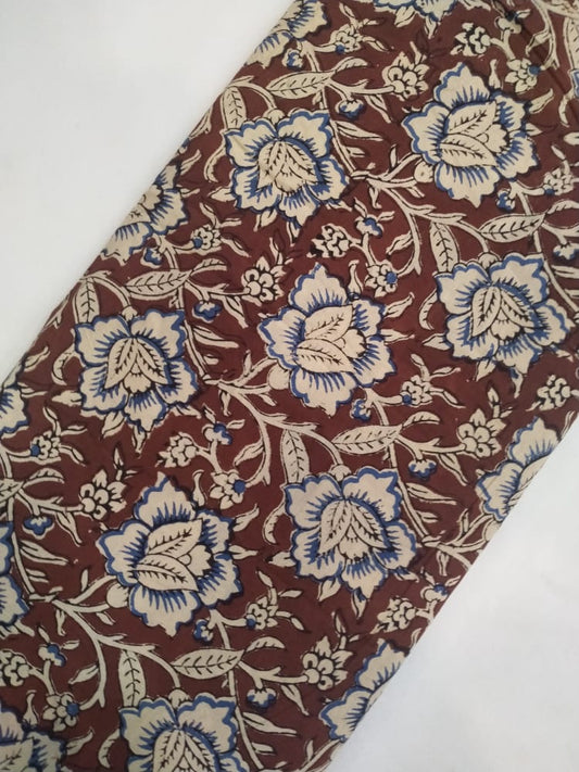 Hand Block Printed Pure Cotton Fabric In Running Length - JBRH75