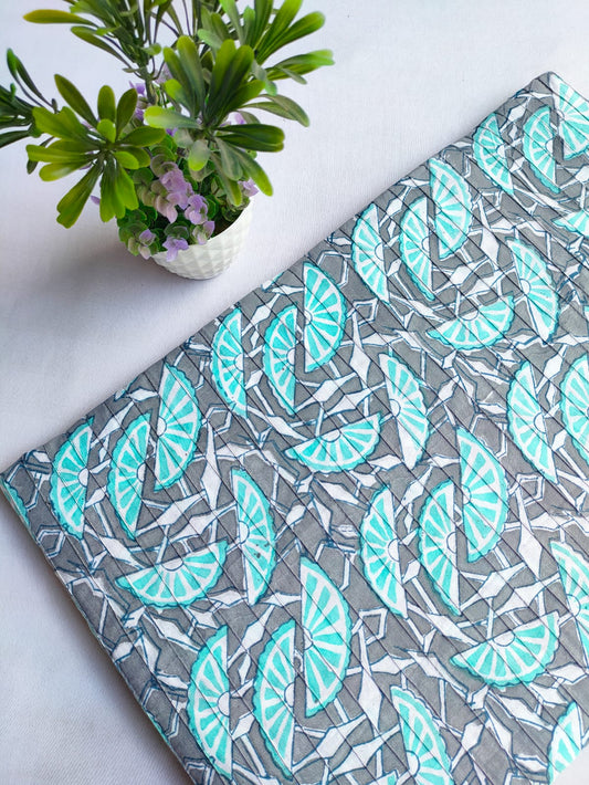 pin tuck cotton hand block fabric