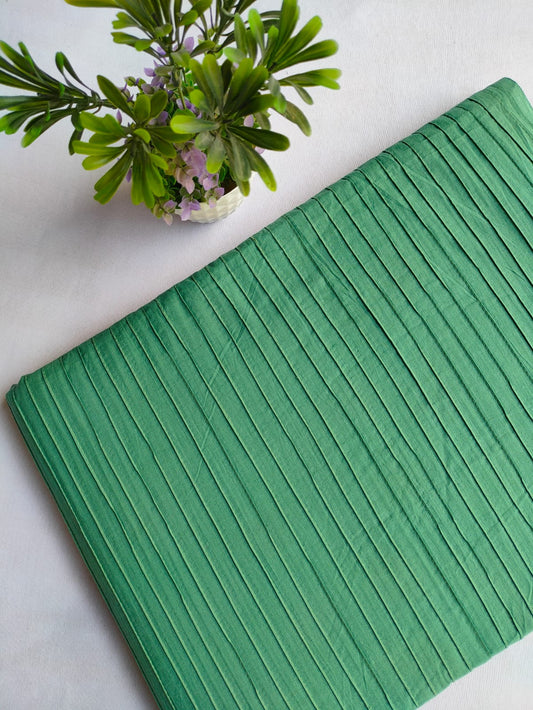 pin tuck cotton hand block fabric