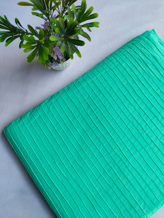 pin tuck cotton hand block fabric