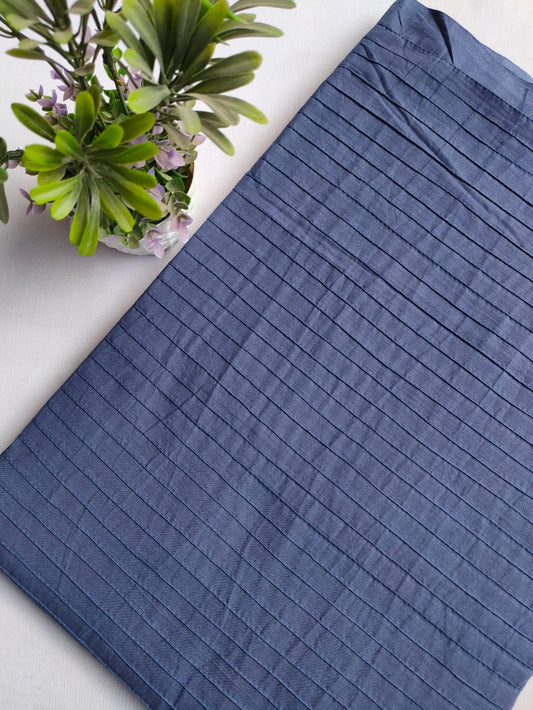 pin tuck plain cotton fabric